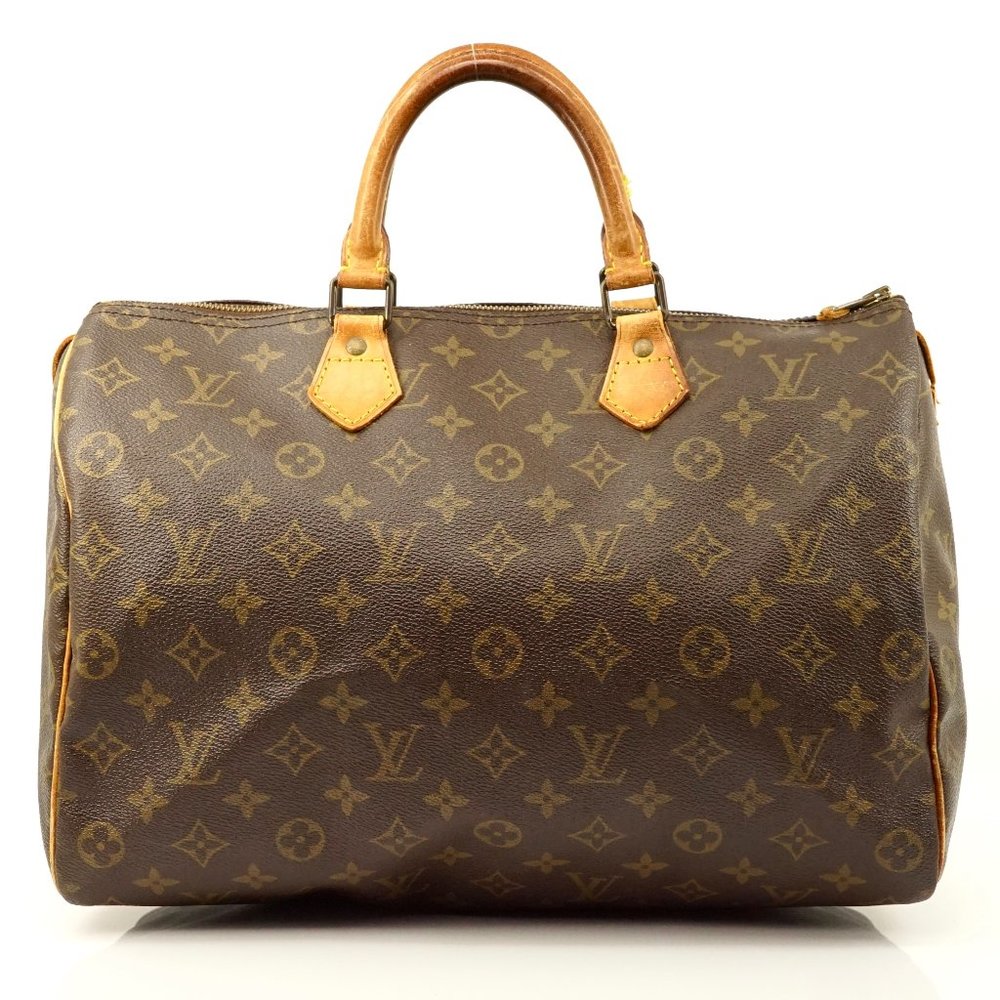 Auth Louis Vuitton Speedy 35 Satchel Bag #2705L18 - Picture 1 of 7